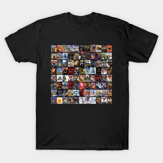 Video games PS2 Retro Game Covers T-Shirt by Tees_N_Stuff